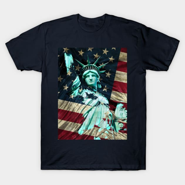 Statue of Liberty breakthrough T-Shirt by David Penfound Artworks